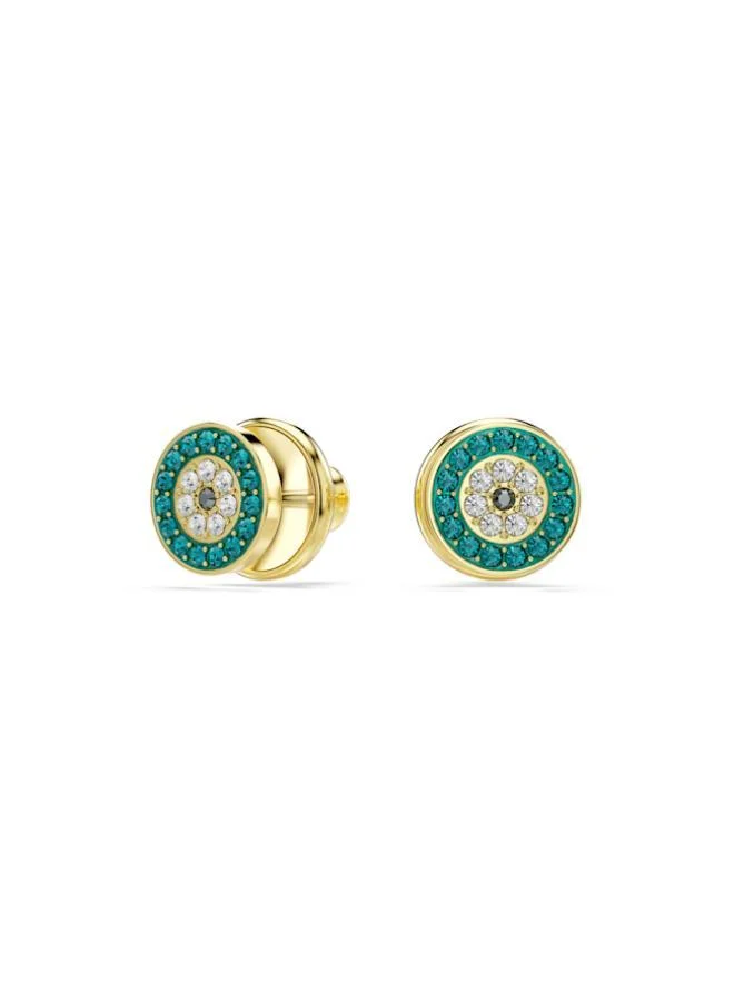 SWAROVSKI  Luckily Evil Eye Gold Tone Plated Figural Earrings for Women | Best Price UAE